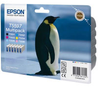Epson T5597 Ink Cartridges Multipack (Penguin) (C13T55974010)
